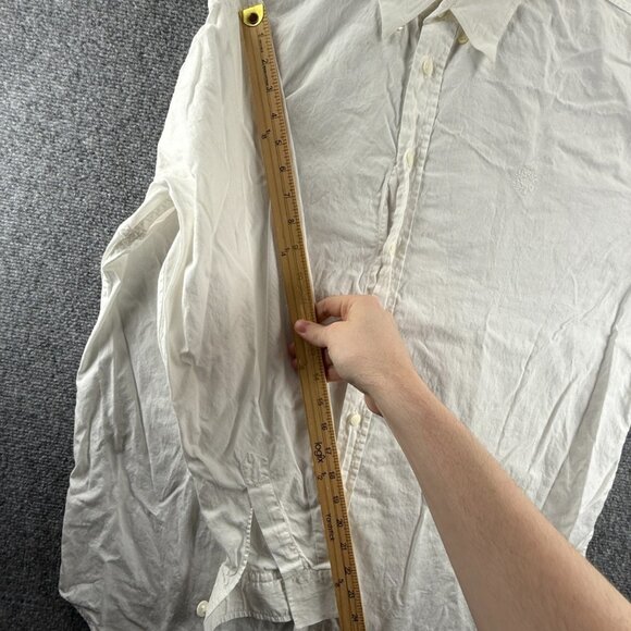 Versace Classic V2 Men Button Up Shirt White Long Sleeve Woven Cotton Designer - Picture 15 of 16